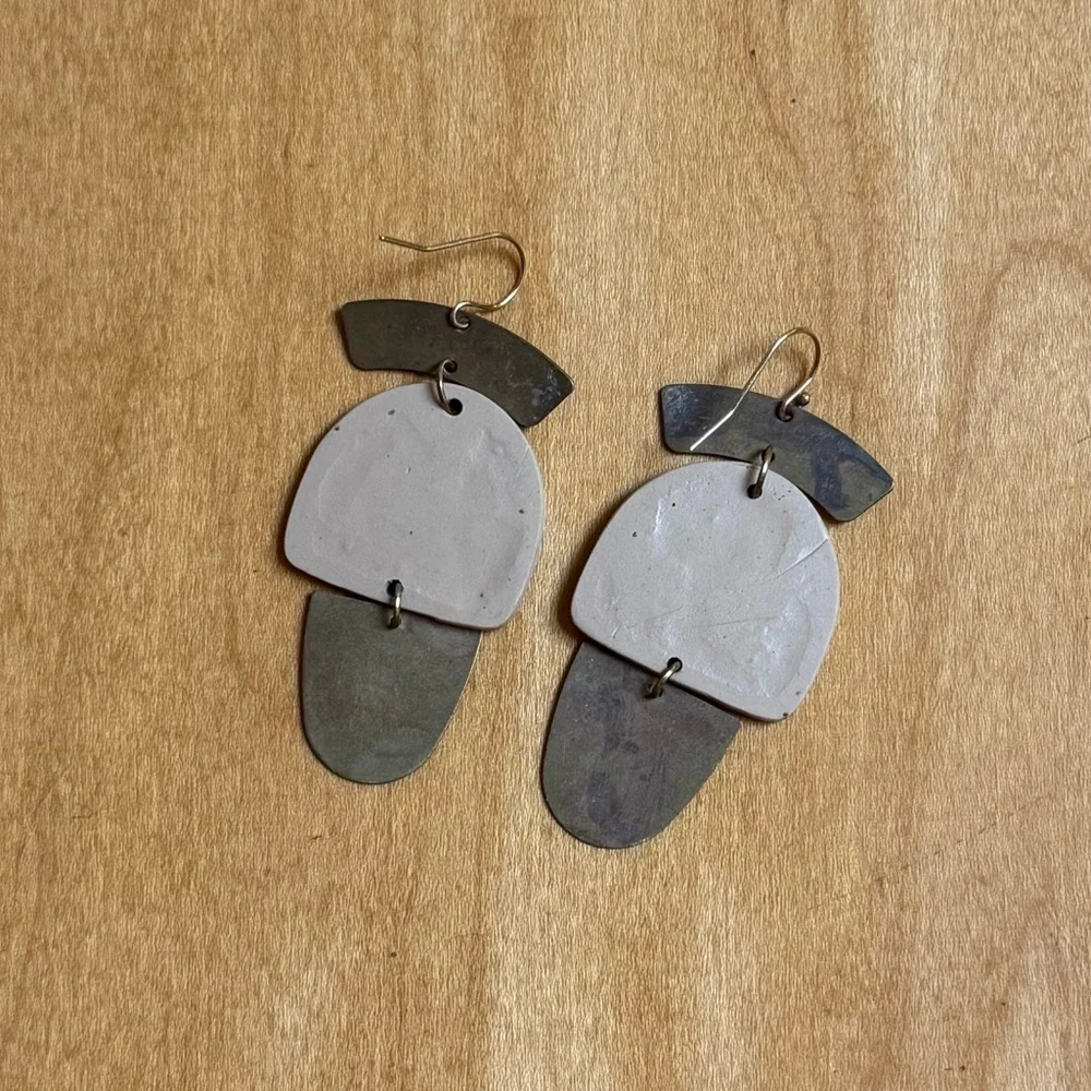 Handmade Clay Earrings - Picture 4 of 5
